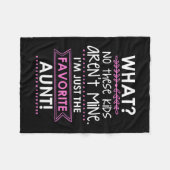 Ik ben gewoon de favoriete tante fleece deken (Voorkant (Horizontaal))