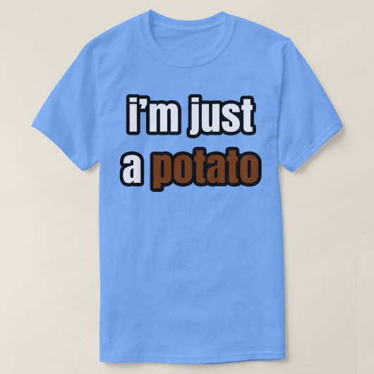 Ik ben gewoon een aardappel t-shirt (Design voorkant)