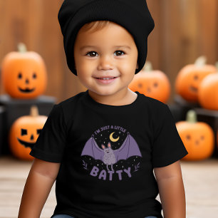Ik ben gewoon een beetje grappig Halloween Bat Pun Kinder Shirts
