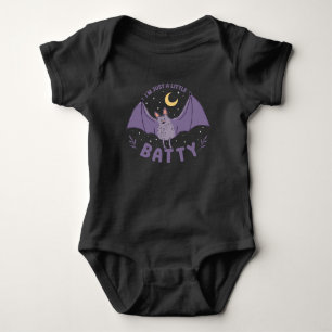 Ik ben gewoon een beetje grappig Halloween Bat Pun Romper