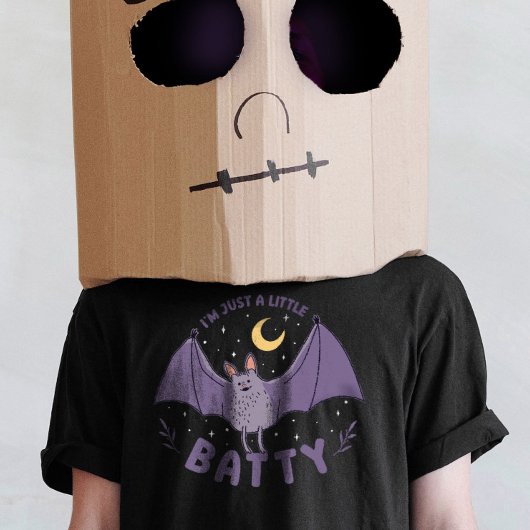Ik ben gewoon een beetje grappig Halloween Bat Pun T-shirt