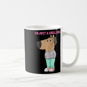 Ik ben gewoon een chill girl meme grappige chill 4 koffiemok