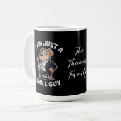 Ik ben gewoon een Chill Guy Funny Meme Koffiemok (Voorkant links)