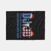 Ik ben gewoon een Chill Guy Funny Meme Trump Dance Fleece Deken (Voorkant (Horizontaal))