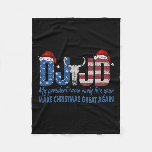 Ik ben gewoon een Chill Guy Funny Meme Trump Dance Fleece Deken (Voorkant)