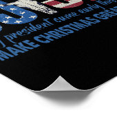 Ik ben gewoon een Chill Guy Funny Meme Trump Dance Poster (Hoek)