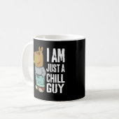 Ik ben gewoon een chill guy grappig koffiemok (Voorkant links)