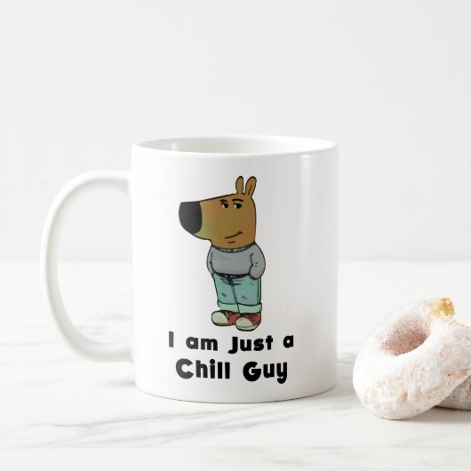 Ik ben gewoon een Chill Guy Koffiemok (Met donut)