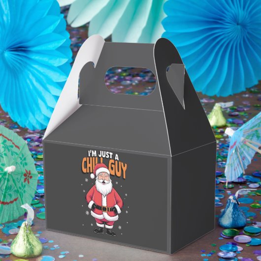 Ik ben gewoon een Chill Guy Meme Kerst Grappig 202 Bedankdoosjes (Feest)