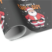 Ik ben gewoon een Chill Guy Meme Kerst Grappig 202 Cadeaupapier (Rol Hoek)