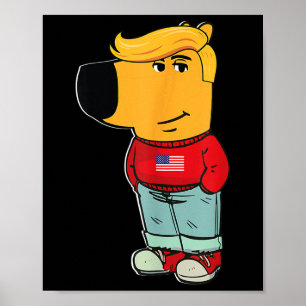 Ik ben gewoon een Chill Guy President Trump 2024 Poster