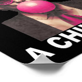 Ik ben gewoon een chill guy trump bubble gum grapp poster (Hoek)