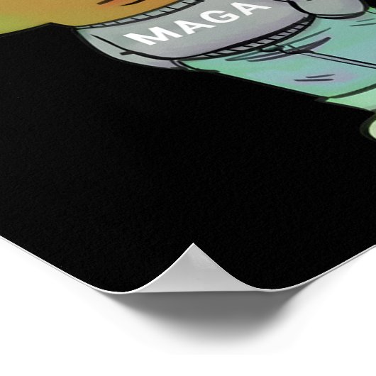 Ik ben gewoon een chill guy Trump grappig Poster (Hoek)