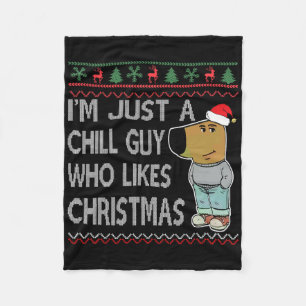 Ik ben gewoon een chill man die houdt van kerst le fleece deken