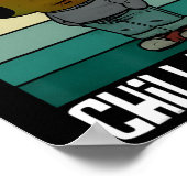 Ik ben gewoon een chill Trump Funny Meme Funny Dog Poster (Hoek)