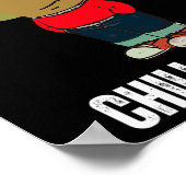 Ik ben gewoon een chill Trump Funny Meme Funny Dog Poster (Hoek)