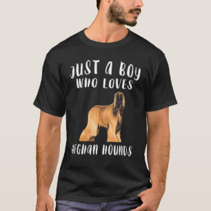 Ik ben gewoon een jongen die Afghaanse windhonden T-shirt
