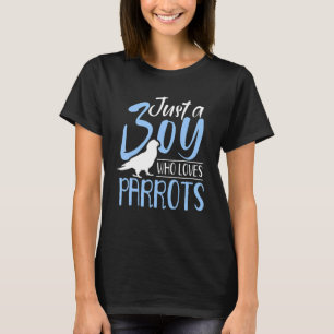 Ik Ben Gewoon Een Jongen Die Van Papegaaien Dieren T-shirt