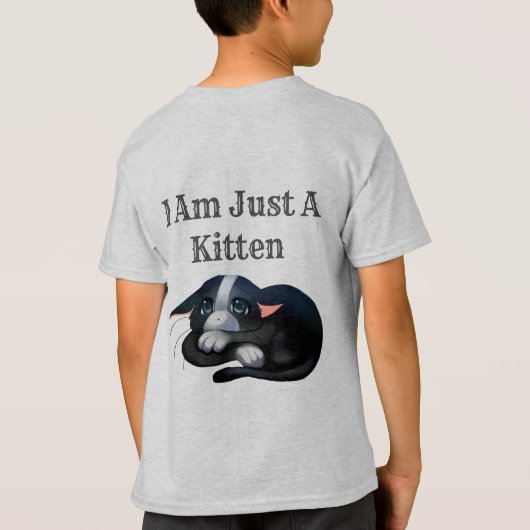 Ik ben gewoon een Kitten T-shirt (Achterkant)