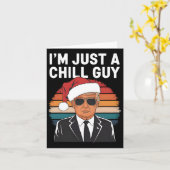 Ik Ben Gewoon Een Koude Kerels Grappige Trump Kers Kaart (Gele Bloem)