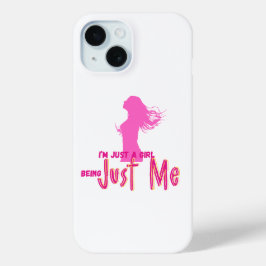 ik ben gewoon een meisje iPhone 15 case