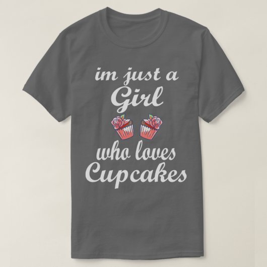 Ik ben gewoon een meisje dat gek is op Cupcakes Fu T-shirt (Design voorkant)