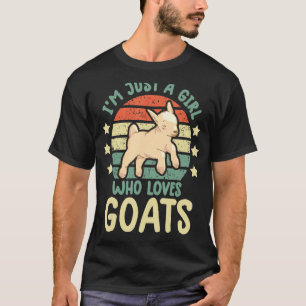 ik ben gewoon een meisje dat van geitenboer boerde t-shirt