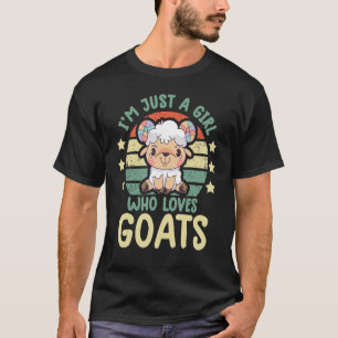 ik ben gewoon een meisje dat van geitenboer boerde t-shirt