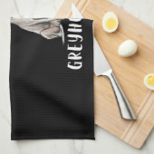 Ik ben gewoon een meisje dat van Greyhounds Honden Theedoek (Quarter Fold)