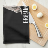 Ik ben gewoon een meisje dat van Greyhounds Honden Theedoek (Quarter Fold)