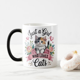 Ik Ben Gewoon Een Meisje Dat Van Katten Houdt Kleu Magische Mok
