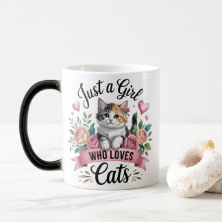 Ik Ben Gewoon Een Meisje Dat Van Katten Houdt Kleu Magische Mok