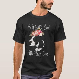 Ik ben gewoon een meisje dat van Koe houdt T-shirt