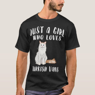 Ik ben gewoon een meisje dat van Turks Vans Cat ho T-shirt