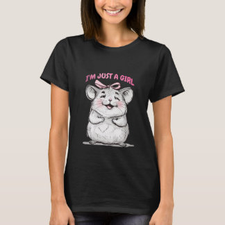 Ik Ben Gewoon Een Meisje Dat Vrouwelijke Inspirati T-shirt