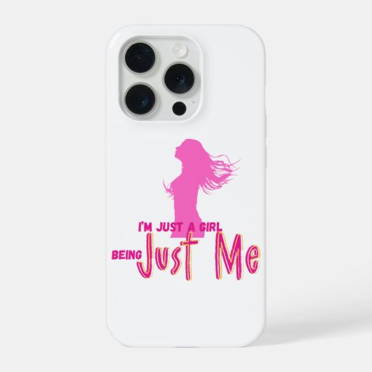 ik ben gewoon een meisje iPhone hoesje (Achterkant)