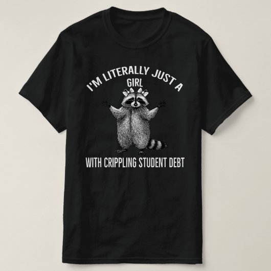 Ik Ben Gewoon Een Meisje Met Verlammende Studiesch T-shirt (Design voorkant)