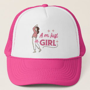 Ik ben gewoon een meisje retro feministische empow trucker pet