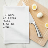 Ik ben gewoon een meisje theedoek (Quarter Fold)