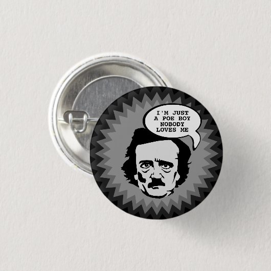 Ik ben gewoon een poëtij. ronde button 3,2 cm (Voorkant /achterkant)