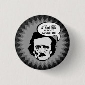 Ik ben gewoon een poëtij. ronde button 3,2 cm (Voorkant)