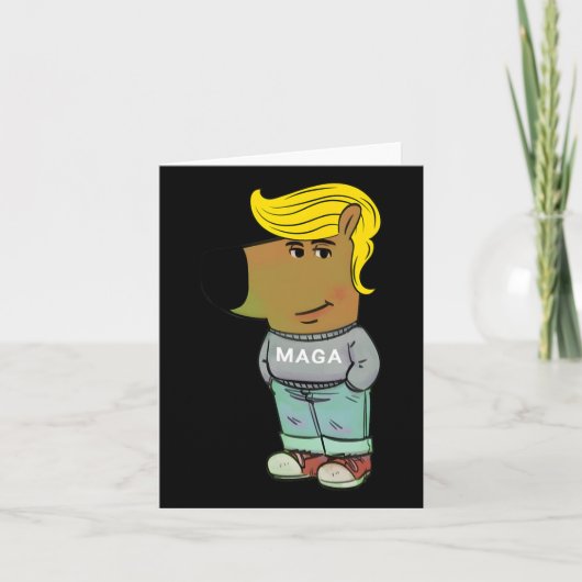 Ik ben gewoon een relaxte gozer Trump Grappig Kaart (Voorkant)