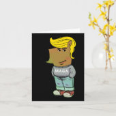 Ik ben gewoon een relaxte gozer Trump Grappig Kaart (Gele Bloem)