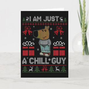 Ik ben gewoon een relaxte kerel die de Kerstman me Kaart