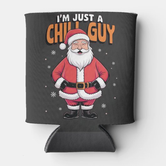 Ik ben gewoon een relaxte kerel Meme Kerstmis Grap Blikjeskoeler (Voorkant)