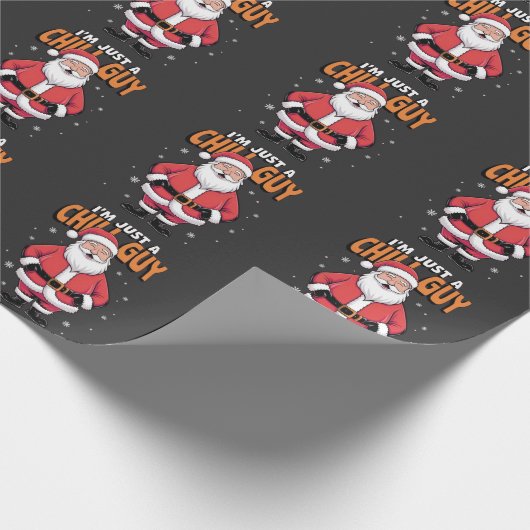 Ik ben gewoon een relaxte kerel Meme Kerstmis Grap Cadeaupapier (Hoek)