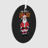 Ik ben gewoon een relaxte kerel Meme Kerstmis Grap Ornament (voorkant)