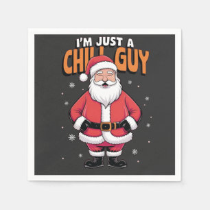 Ik ben gewoon een relaxte kerel Meme Kerstmis Grap Servet