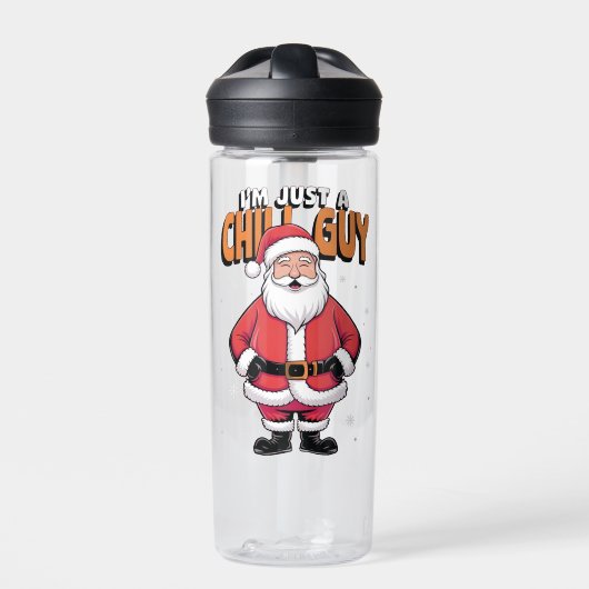 Ik ben gewoon een relaxte kerel Meme Kerstmis Grap Waterfles (Voorkant)