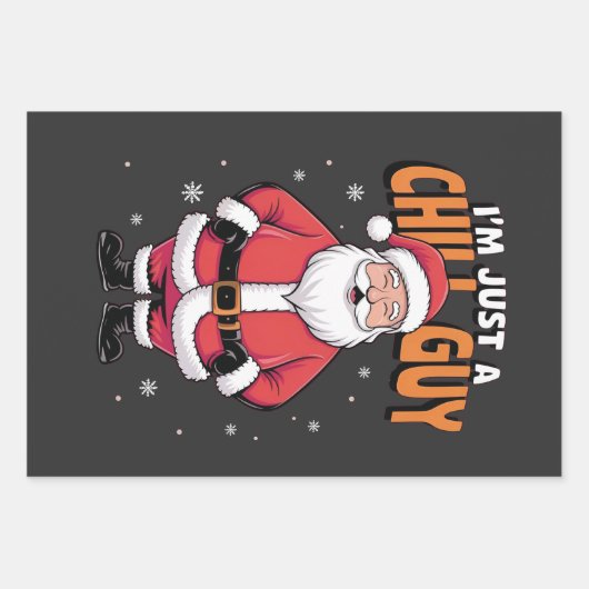 Ik ben gewoon een relaxte vent Meme Kerst Grappig Inpakpapier Vel (Voorkant)